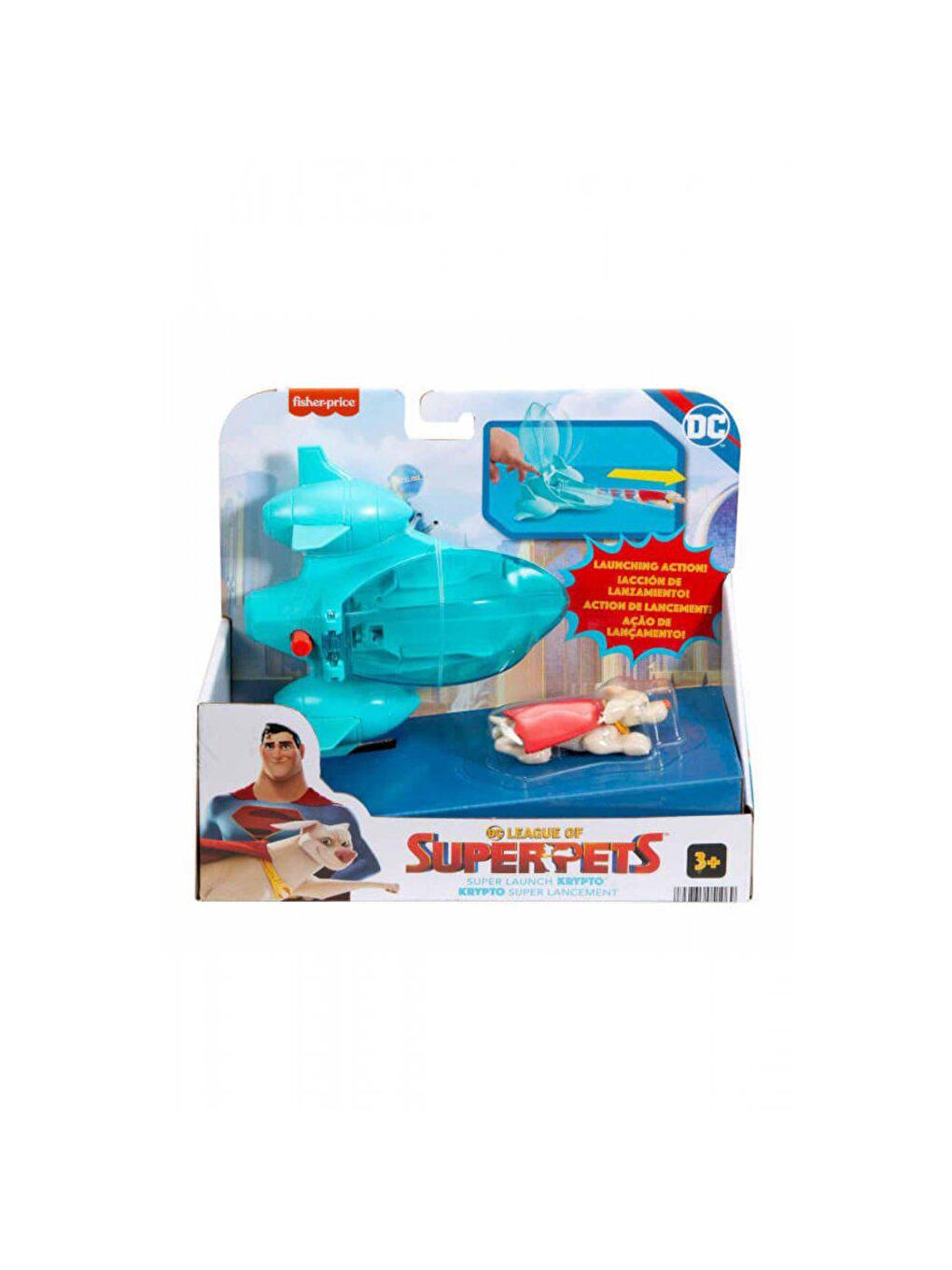 FISHER PRICE Renksiz Fisher-Price DC Süper Evcil Hayvanlar Ligi Süper Kripto Araç HGL18