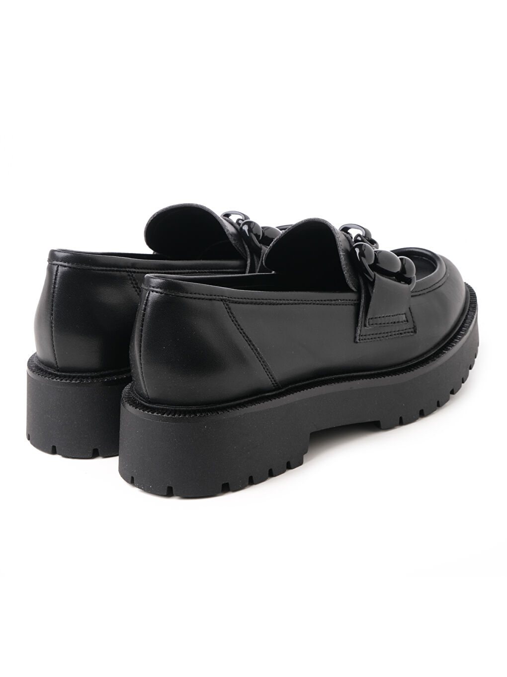 Siyah Kadın Loafer 1M4399 4399 Micro Tech Nero-3