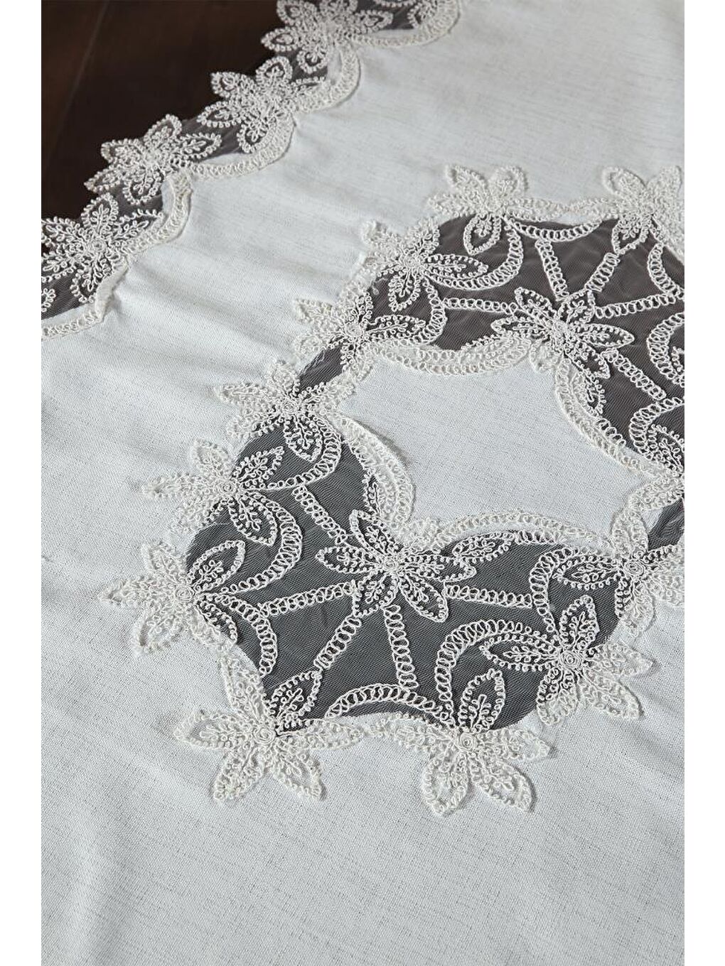 Ekru Firdevs Salon Takımı 5 Parça Krem-2