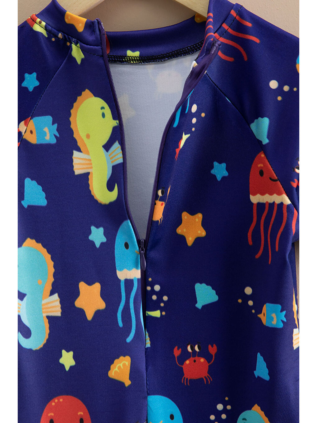 Lacivert Hayvan Baskılı Erkek Çocuk Kısa Kol Mayo 21132-1