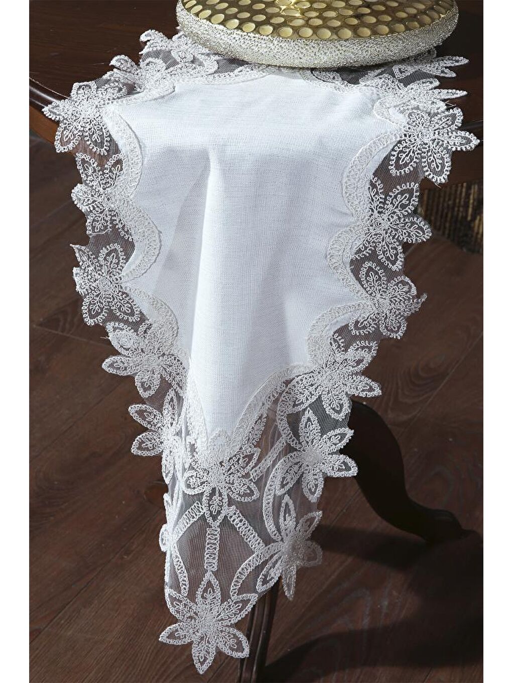 Ekru Firdevs Salon Takımı 5 Parça Krem-4