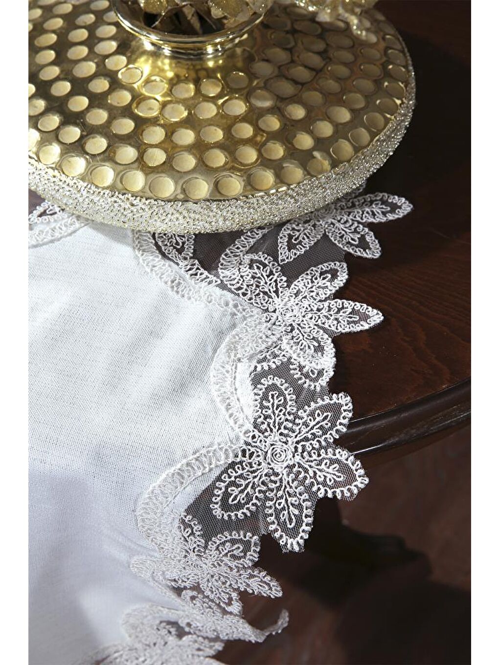 Ekru Firdevs Salon Takımı 5 Parça Krem-5