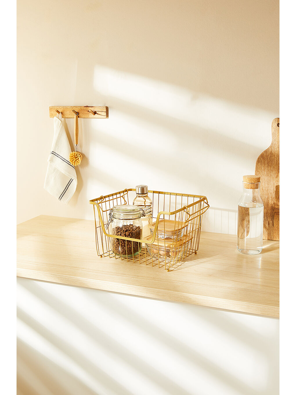 Sarı Altın Renk Metal 33 x 27 x 20 cm-2