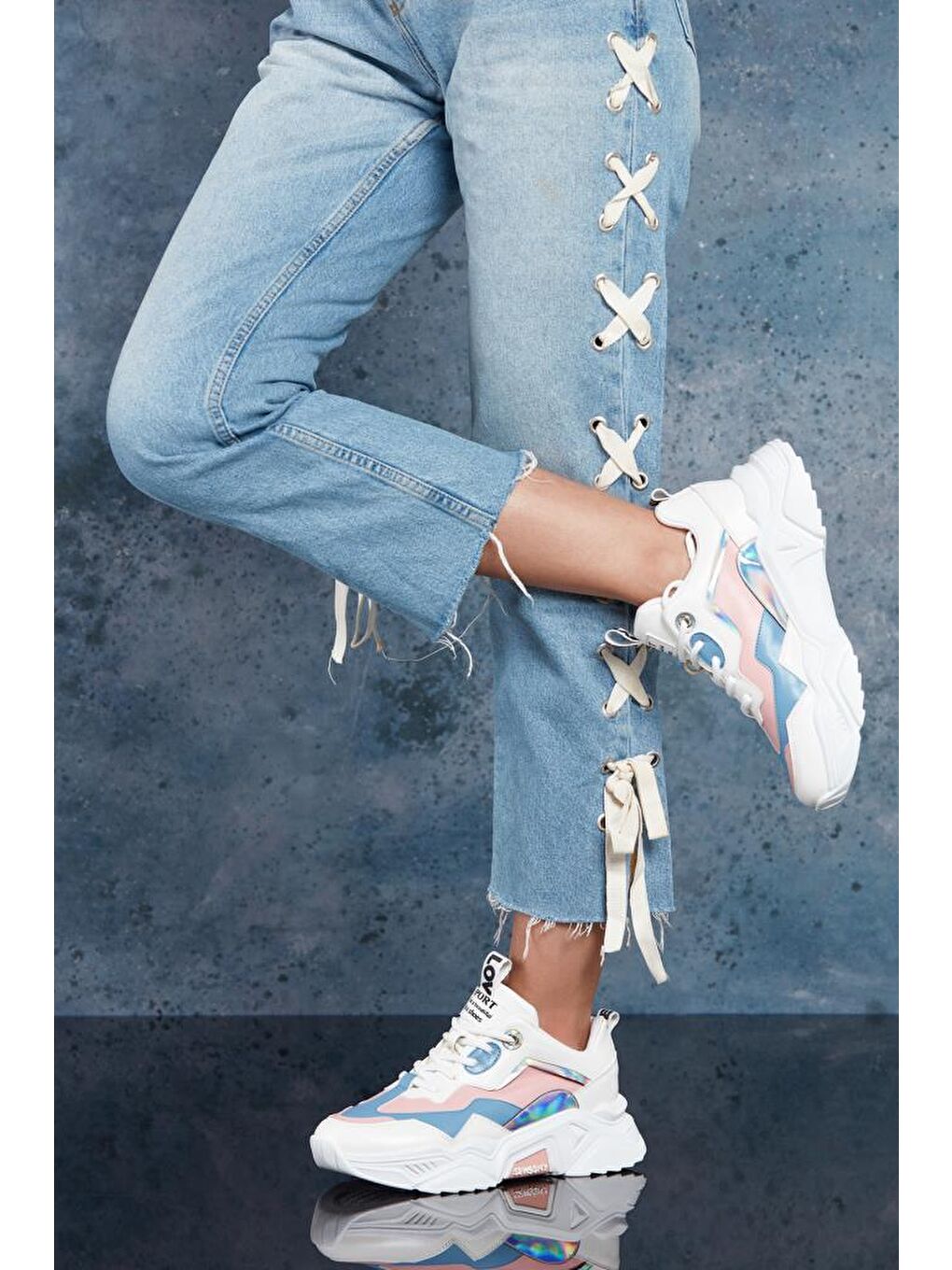 Beyaz DS.PMD239K2110 Sneaker 2025 Kadın-4