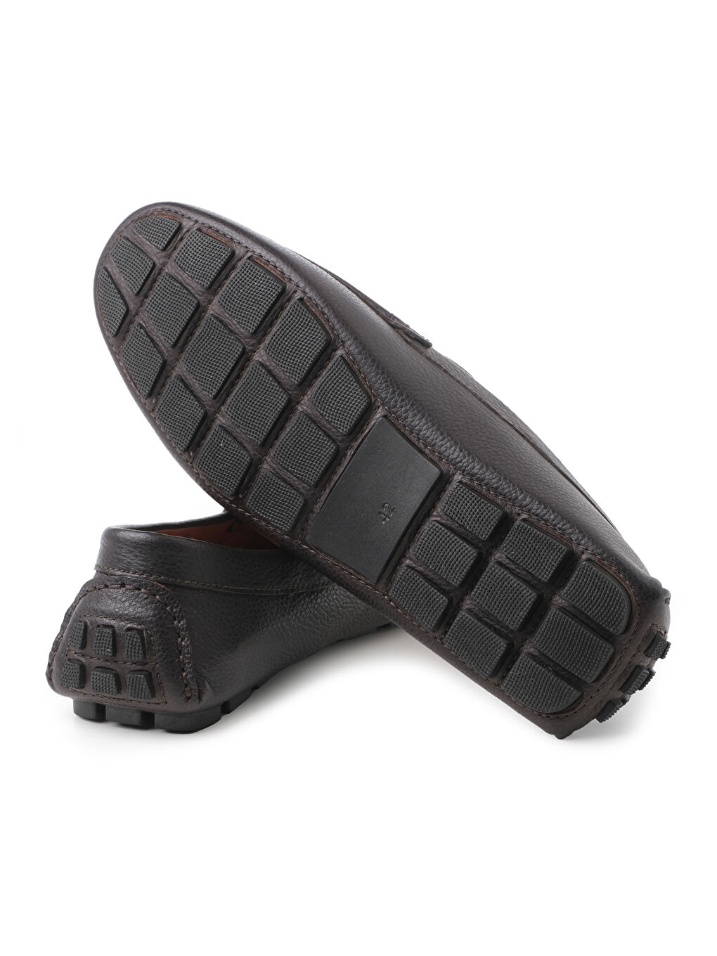 Erkek Kahverengi Loafer TZ-13324 Kahve Kalın Floter-4