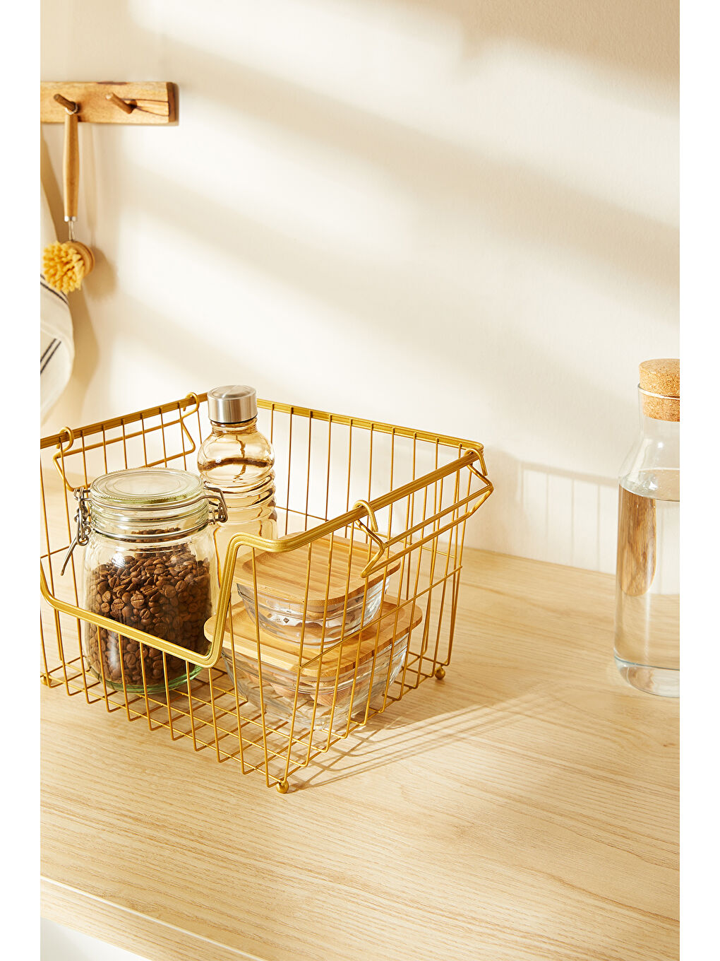 Sarı Altın Renk Metal 33 x 27 x 20 cm-4