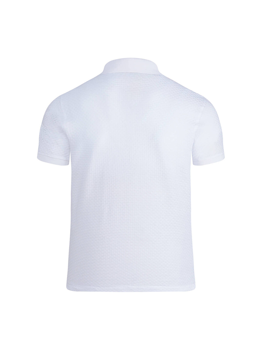 Beyaz Regular Fit 100% Pamuk Polo Yaka Merserize Tişört-2