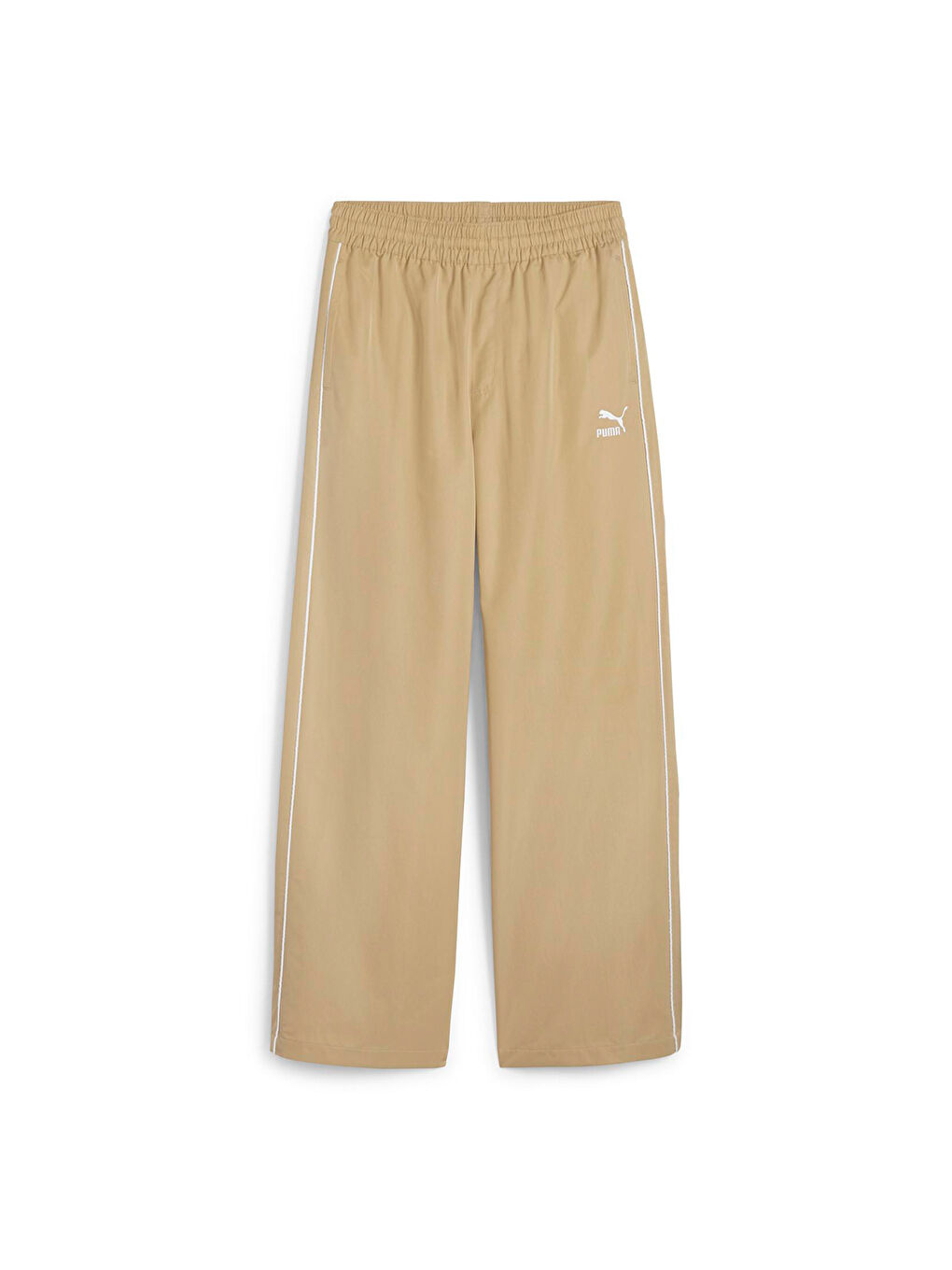 T7 Relaxed Track Kadın Bej Pantolon