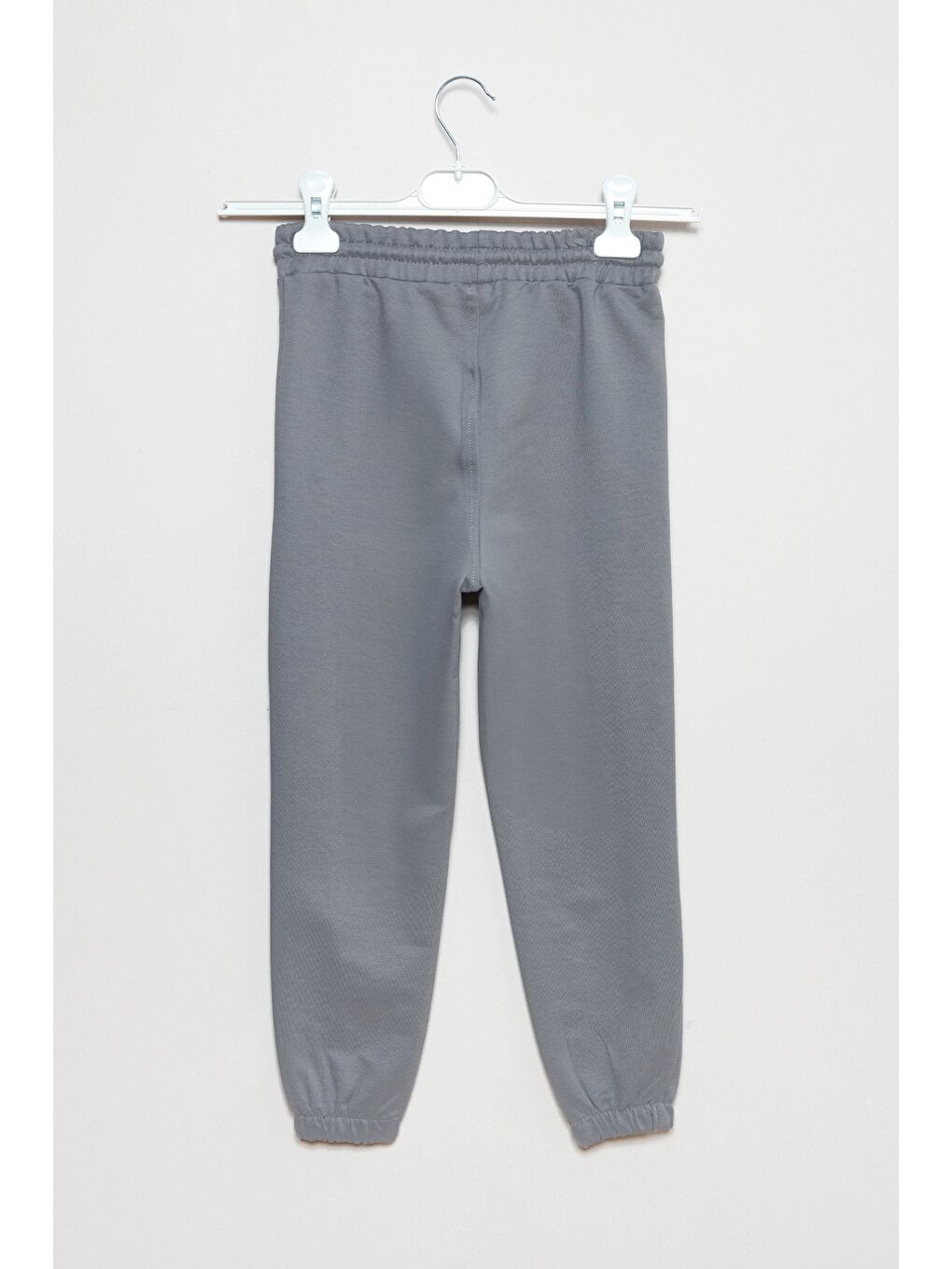 Gri Cebi Yazı Baskılı Jogger Erkek Çocuk Eşofman Altı-1