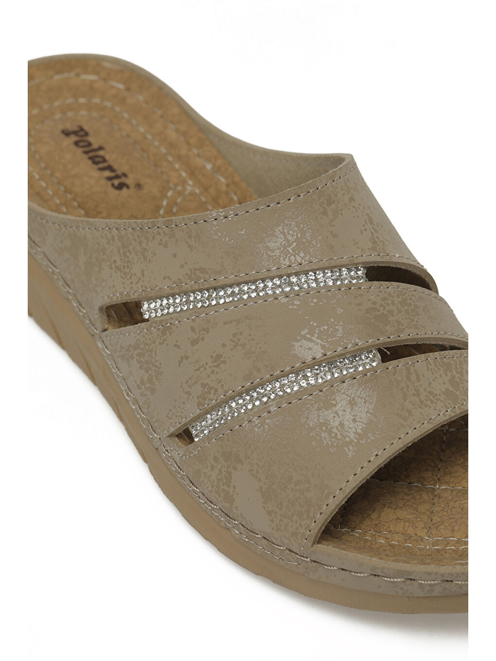 Bej 166940.Z6FX Vizon Kadın Terlik-6