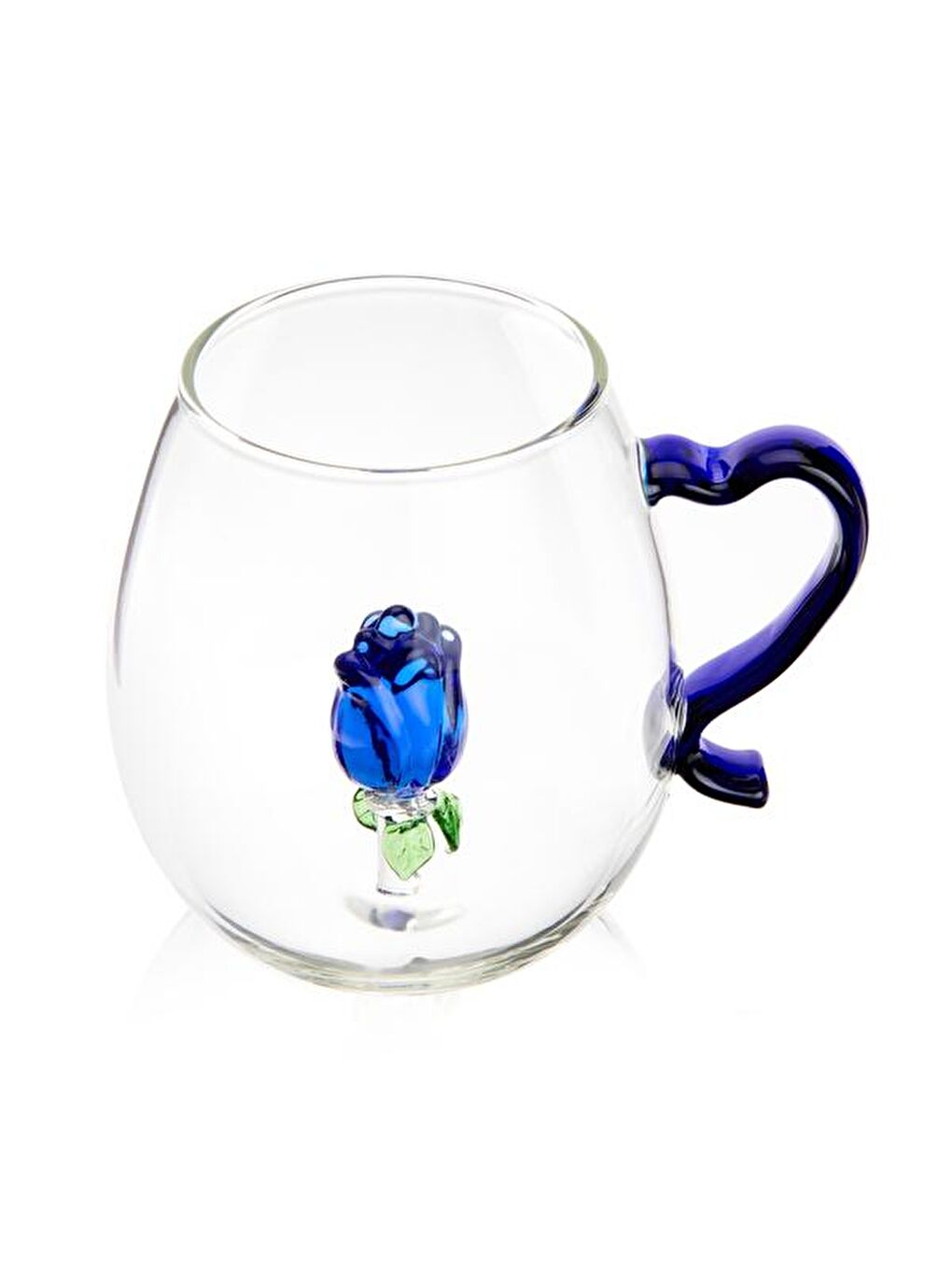 Karışık Kitchen Borosilikat Cam Lale Figürlü Kupa - 400 ml-1