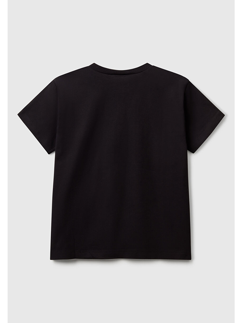 Erkek Çocuk Siyah Grafik Baskılı Kısa Kollu T-Shirt-1