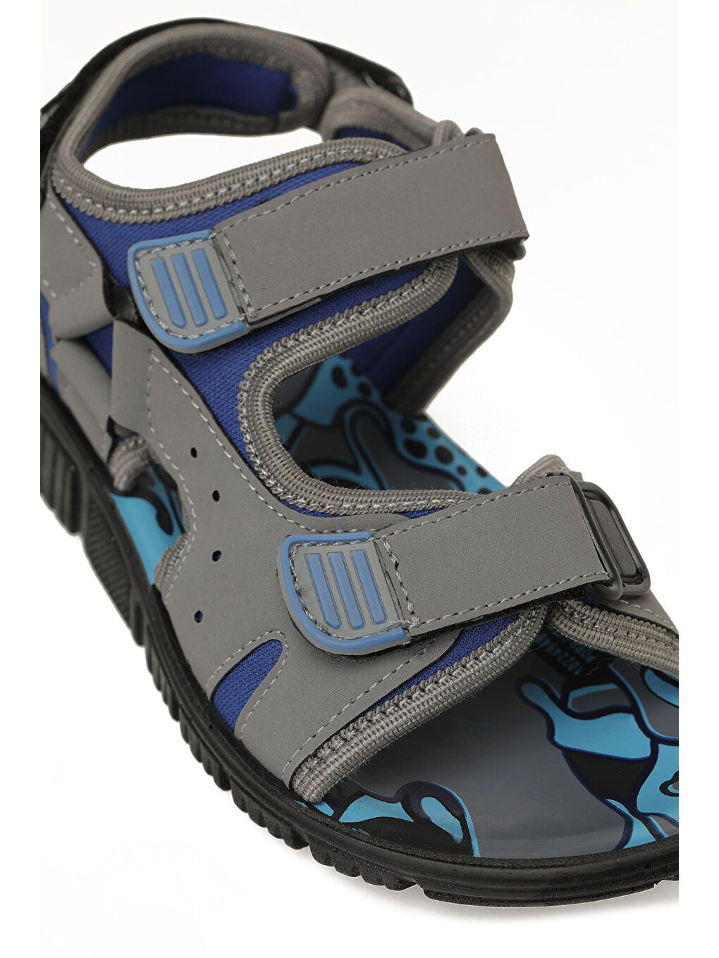 PORS.F6FX Gri Erkek Çocuk Sandalet-6