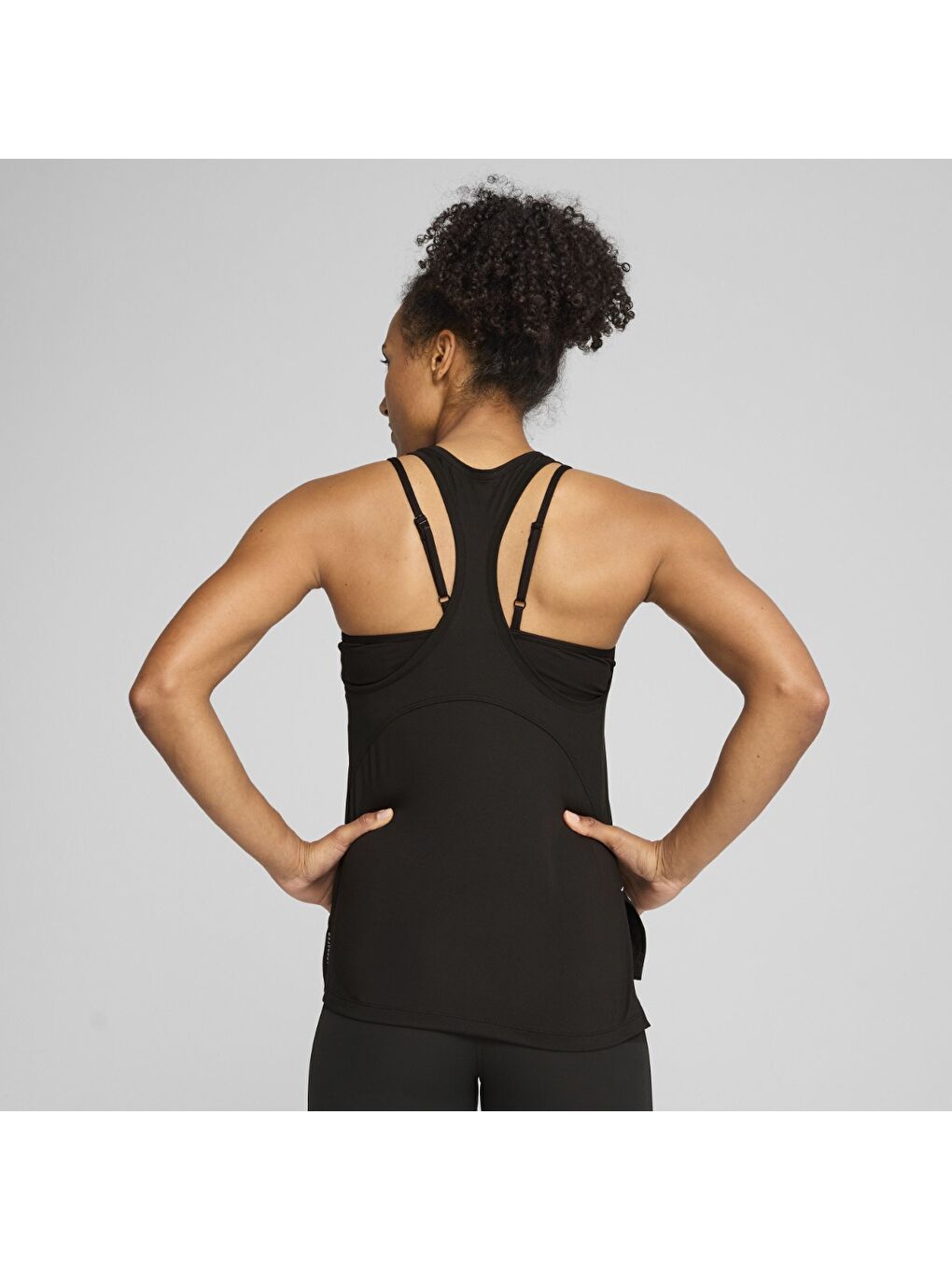 Cloudspun Racerback Kadın Siyah Yuvarlak Yaka Atlet-3