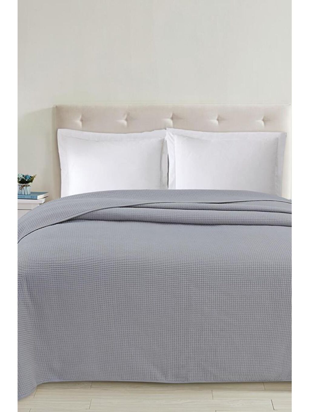 Jülide Tek Kişilik Tek Pike 160x220 cm Gri