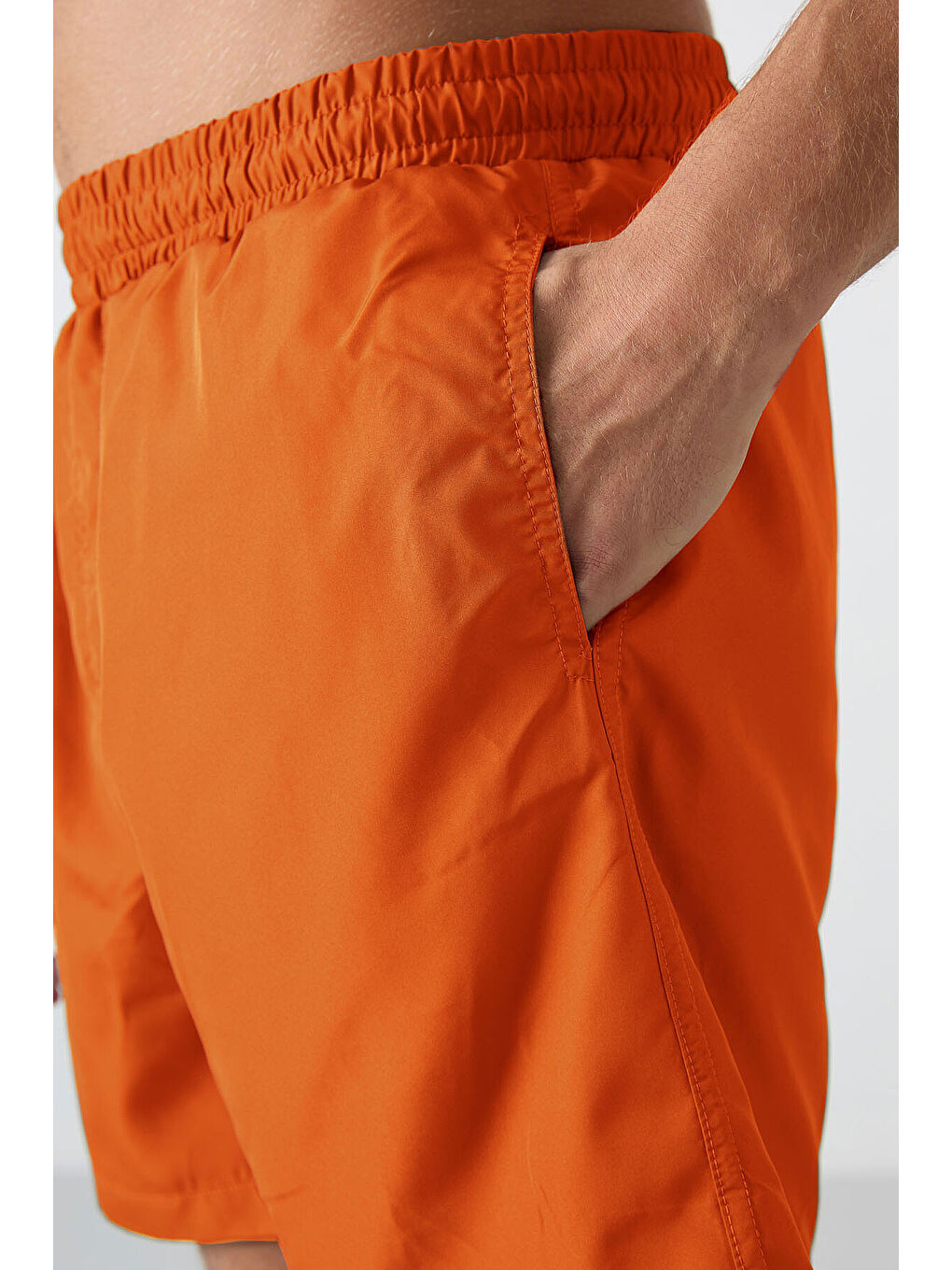 Turuncu Neon Oranj Hızlı Kuruyan Standart Fit Erkek Deniz Şortu - 81237-1
