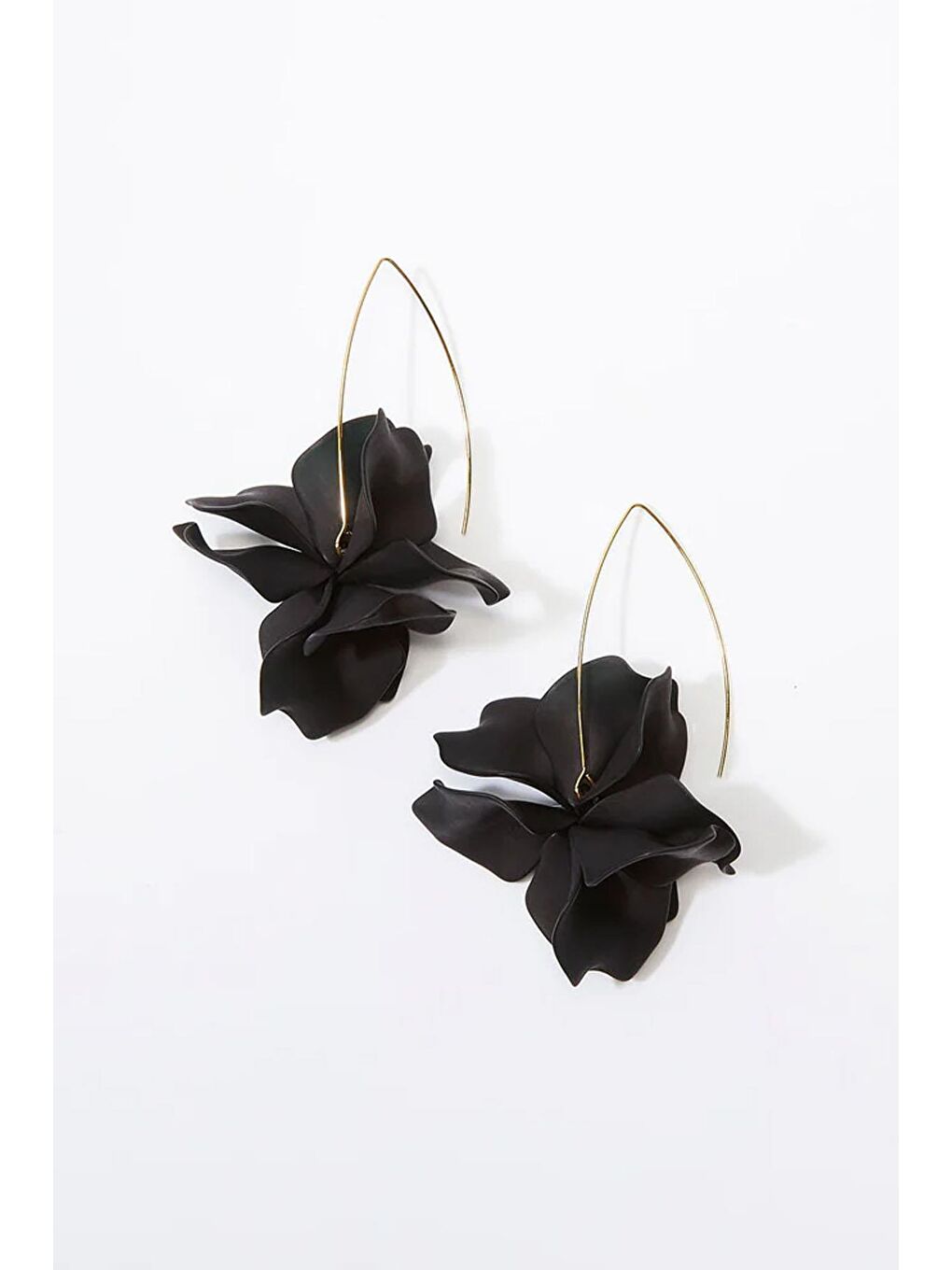 Sarı Siyah Nola Çiçekli Asetat Küpe-3