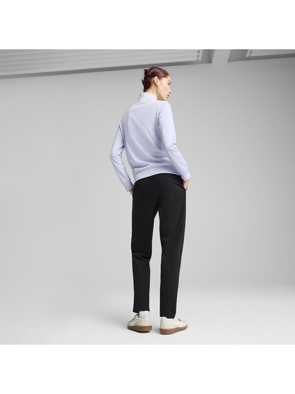 Karışık Poly Kadın Dik Yaka Eşofman Takımı-4