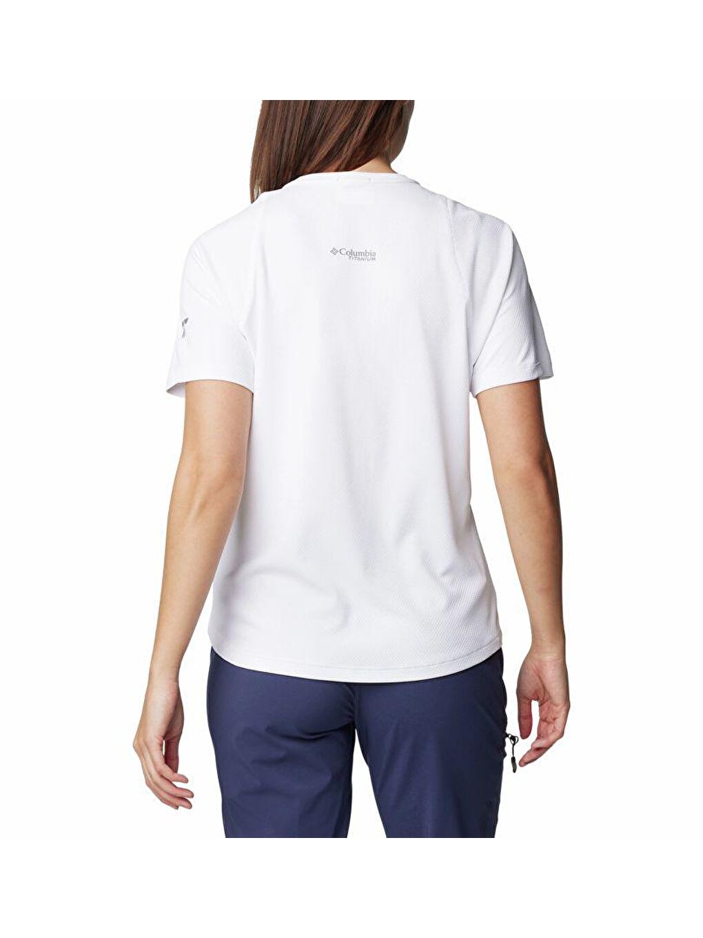 Columbia Beyaz Summit Valley Short Sleeve Crew Kadın Kısa Kollu Tişört AK5544-100 - 1