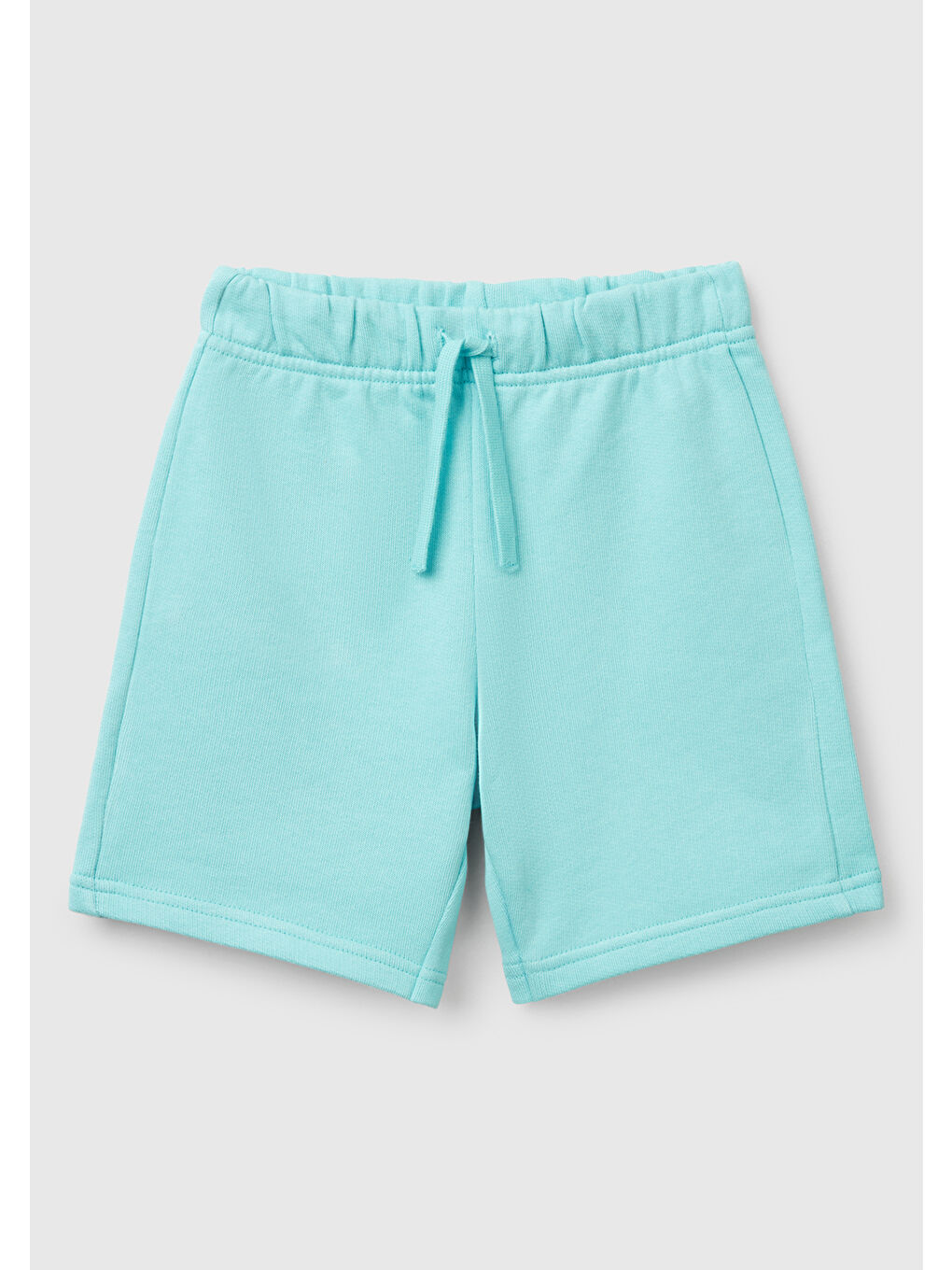 Turkuaz Erkek Çocuk Su Yeşili Arka Cebi Logolu Sweat Şort