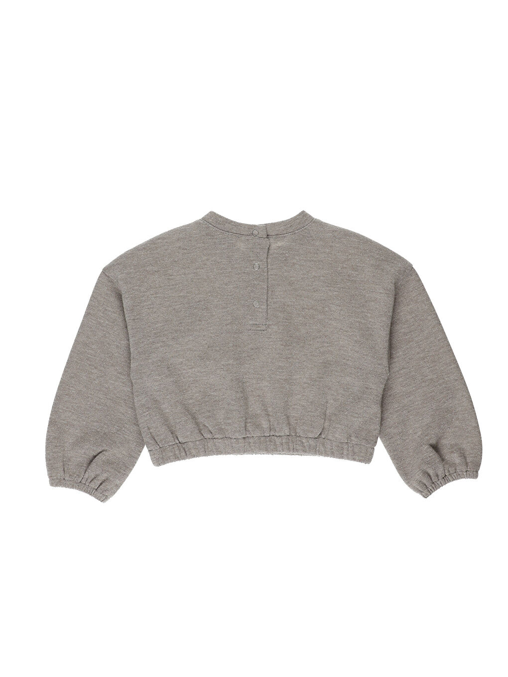 Panço Bej Kız Çocuk  Crop Sweatshirt - 2