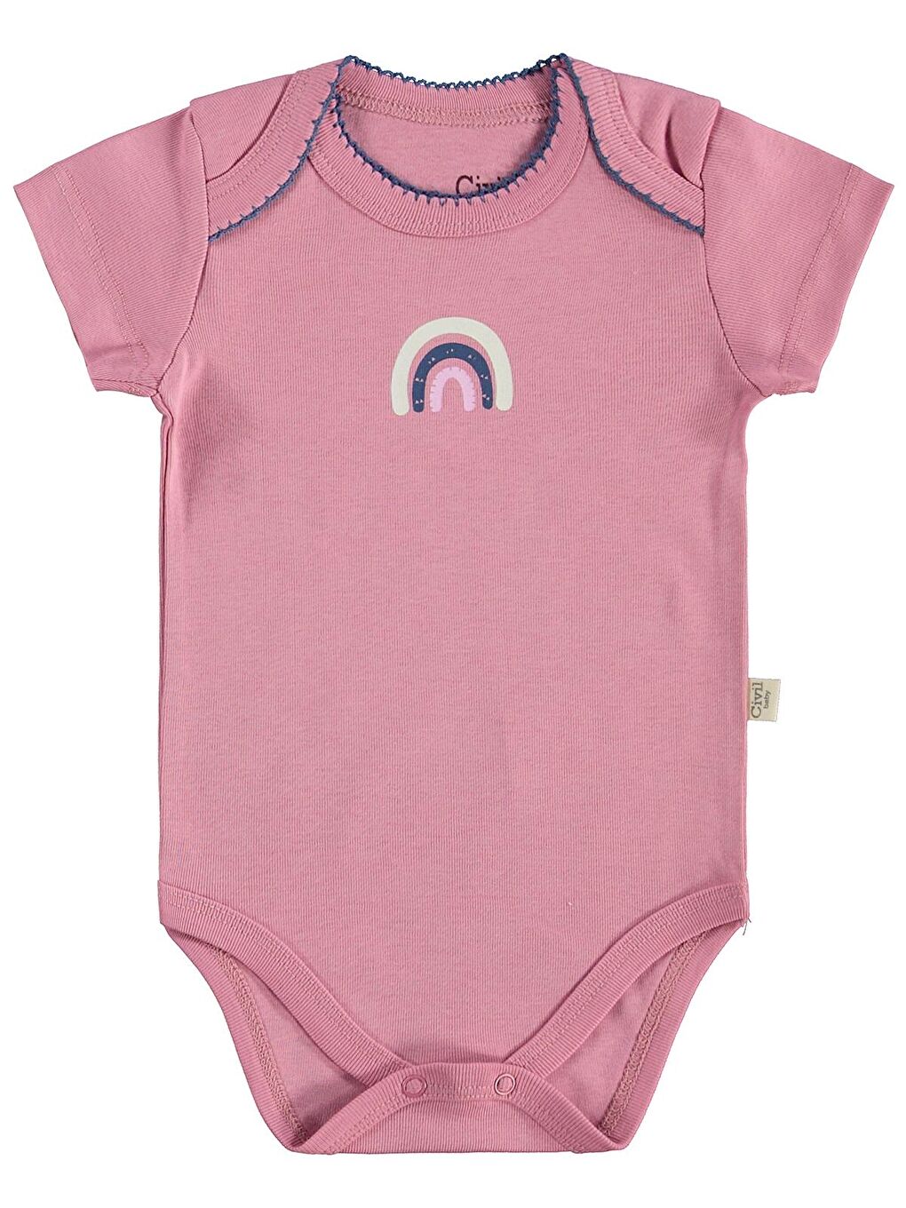 Bej Baby Kelebek Empirmeli 3 Lü 0-36 Ay Çıtçıtlı Badi-5