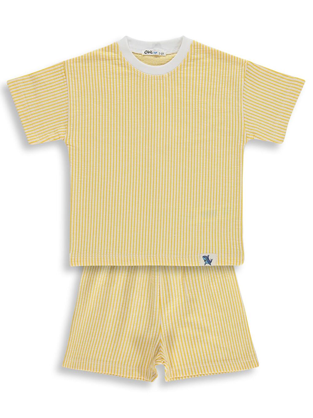 Boys Çizgili 2-5 Yaş Takım - Sarı 4-5 Yaş