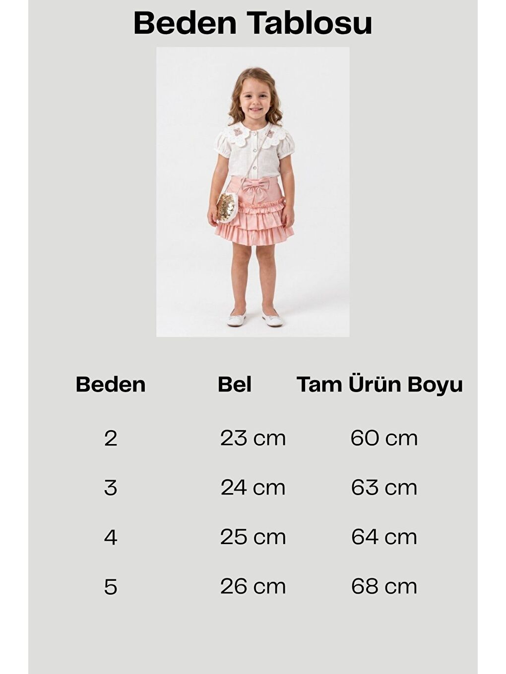 Pembe Kız Bebek Ayıcık Nakışlı Bebe Yaka Gömlek Ve Etekli Çantalı 3'Lü Takım-1