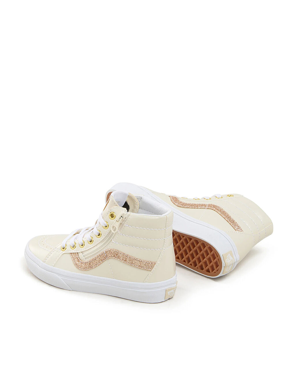 Sk8-Hi Reissue Side Zip Çocuk Bej Sneaker-3