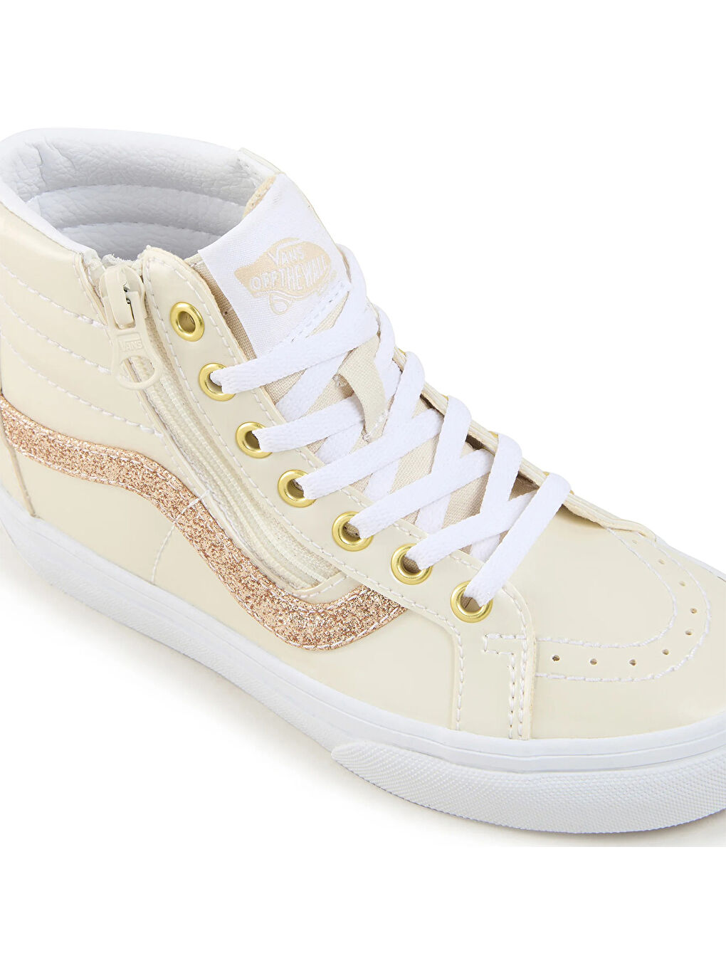 Sk8-Hi Reissue Side Zip Çocuk Bej Sneaker-4