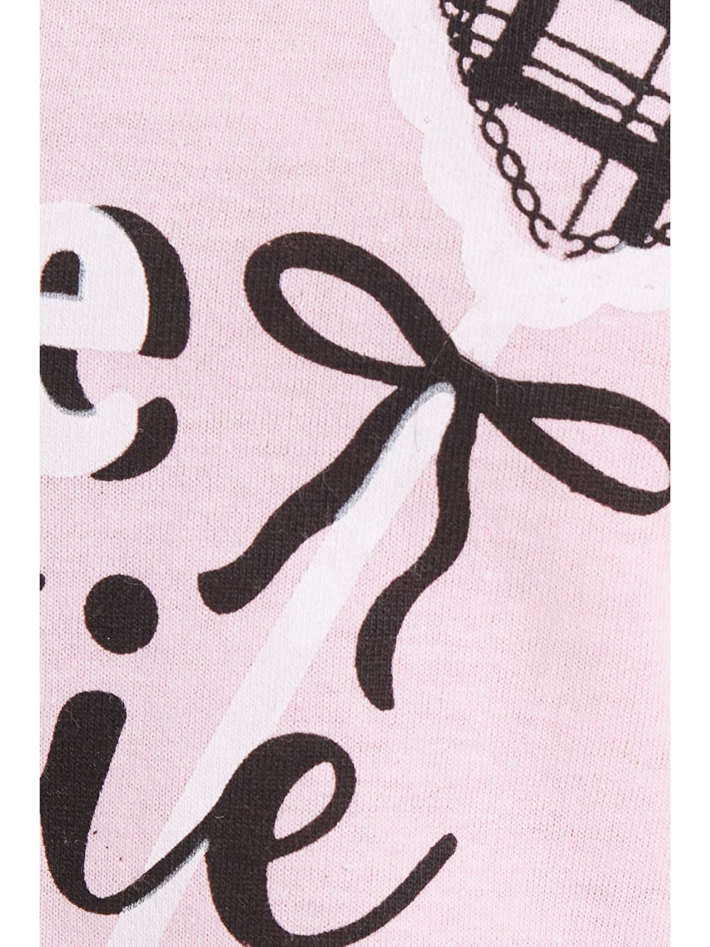 Kadın Regular Fit Klasik Kesim %100 Pamuk Bisiklet Yaka Kısa Kollu Baskılı Pembe Pijama Takımı-4