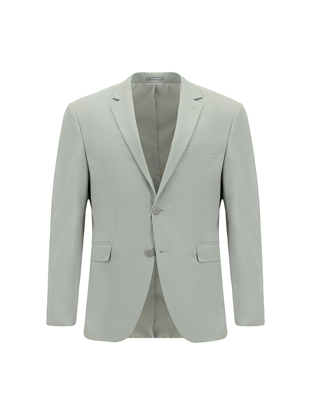 Bej Techno-Line Super Slim Fit Ekstra Dar Kesim Beli Lastikli İpli Çantalı Elastanlı Takım Elbise-1