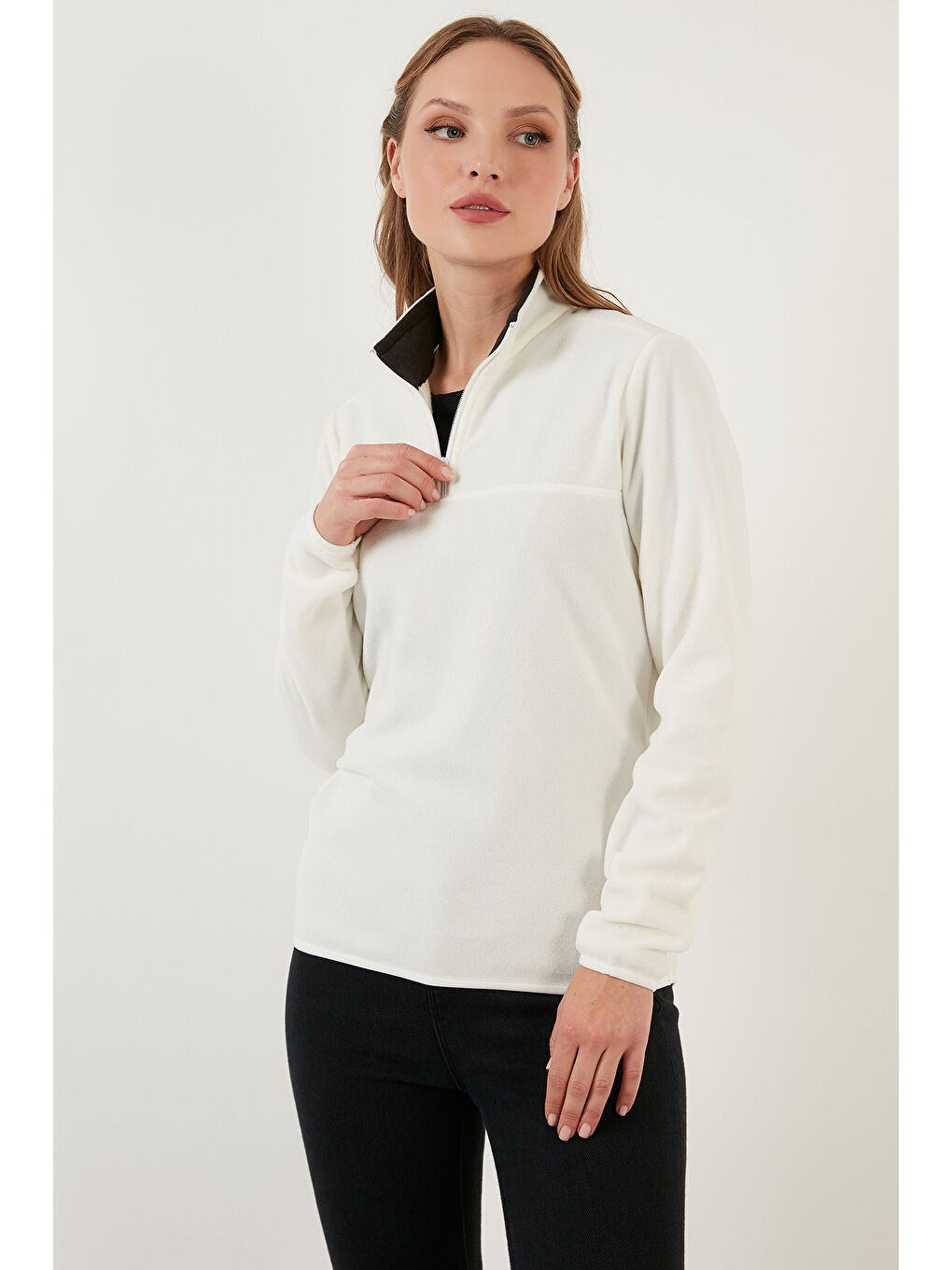 Ekru Slim Fit Yumuşak Dokulu Anti-Pilling Tüylenme Yapmayan 2'li Paket Polar 5907000S2-1