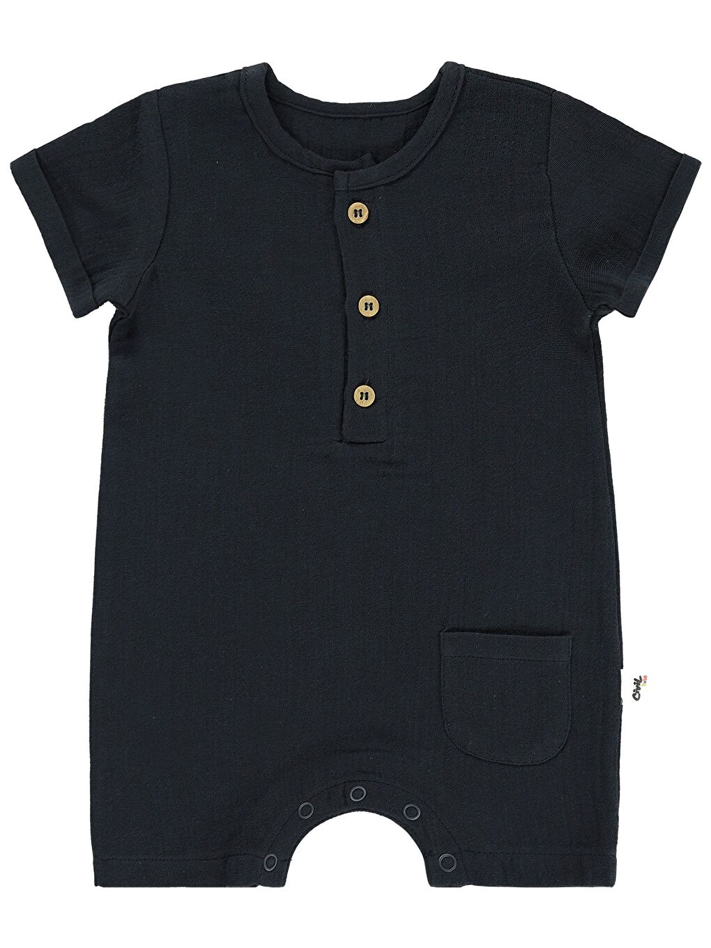 Antrasit Baby Müslin 6-18 Ay Tulum - Gri