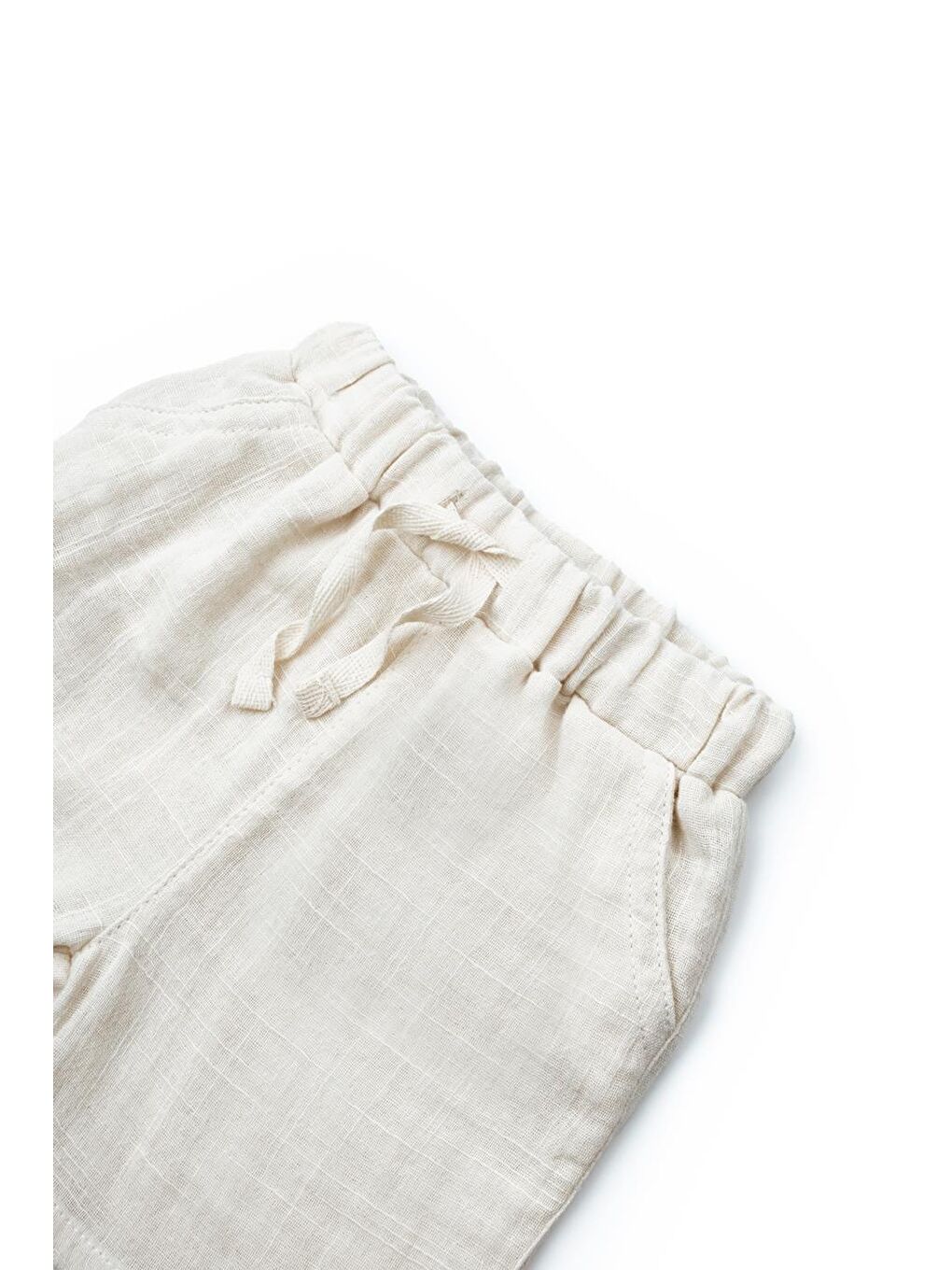 Bej Bebek Kısa Kollu Tişört ve Pantolon Takımı, %100 Pamuk, Bebek ve Yenidoğan Serisi - CSYM7103-7