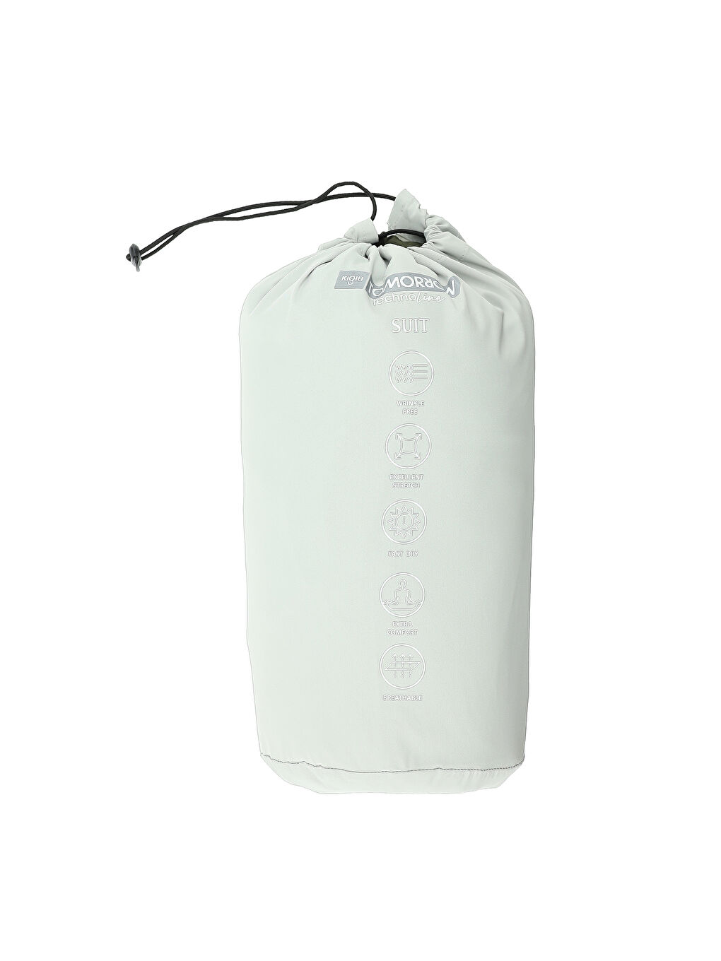 Bej Techno-Line Super Slim Fit Ekstra Dar Kesim Beli Lastikli İpli Çantalı Elastanlı Takım Elbise-3