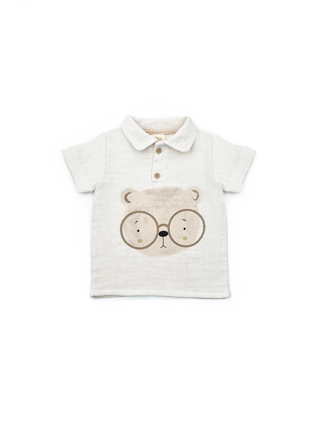 Bej Bebek 3'lü Salopet Müslin Takım %100 Pamuk - Yenidoğan - CSYM7102-2