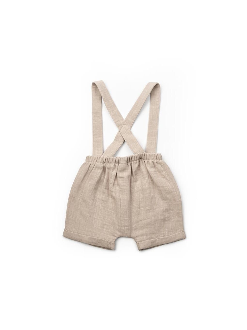 Bej Bebek 3'lü Salopet Müslin Takım %100 Pamuk - Yenidoğan - CSYM7102-6