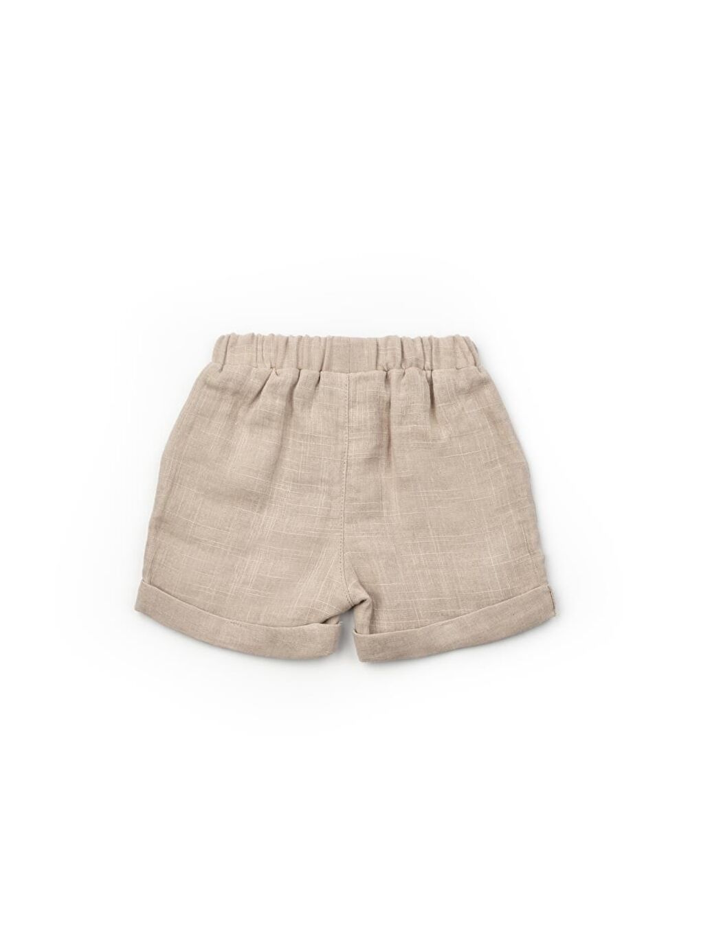 Ekru Bebek Kısa Kollu Tişört ve Pantolon Takımı, %100 Pamuk, Bebek ve Yenidoğan Serisi - CSYM7101-6