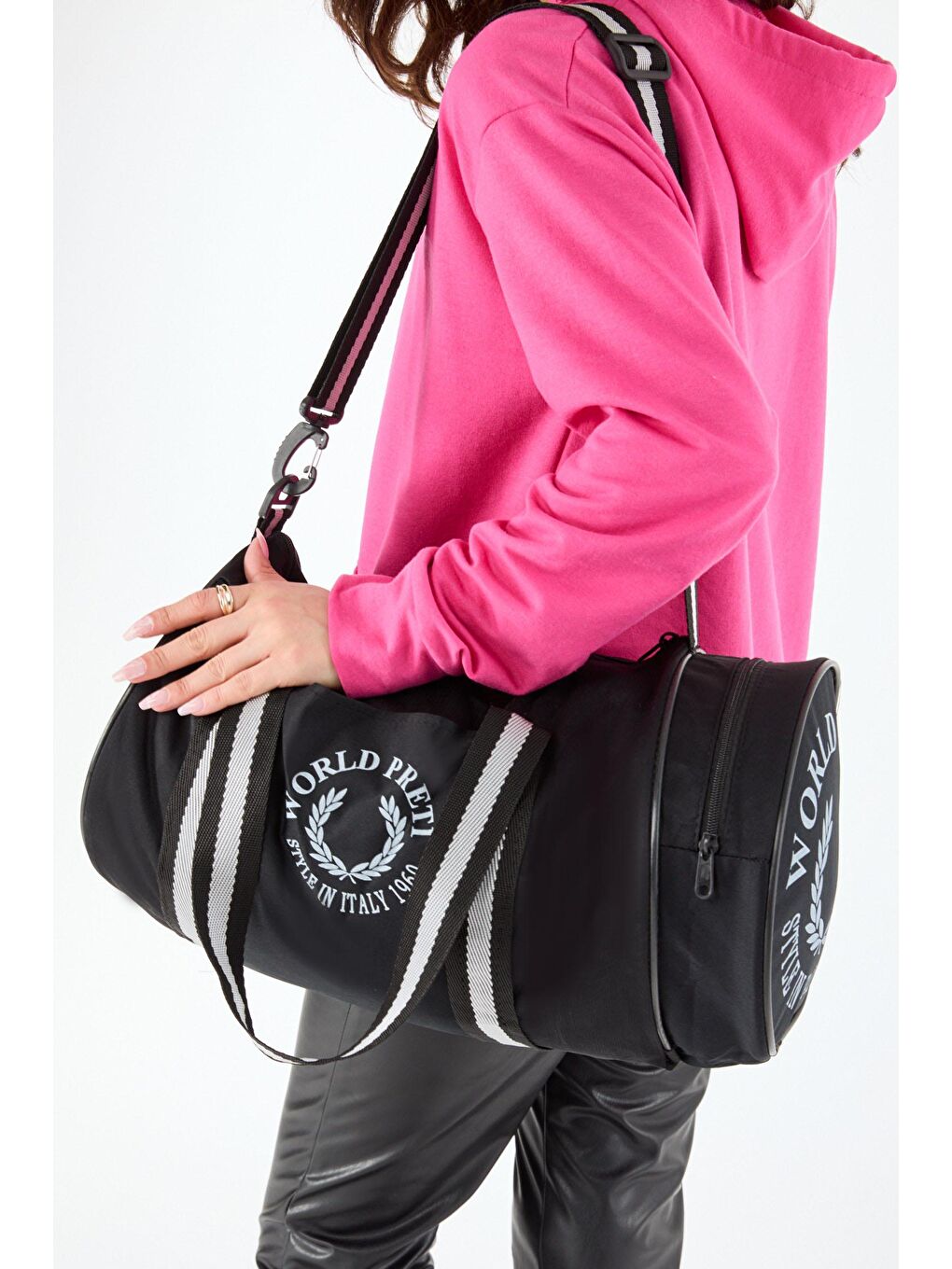 Kadın Siyah Spor Seyahat Çantası - 24420-1