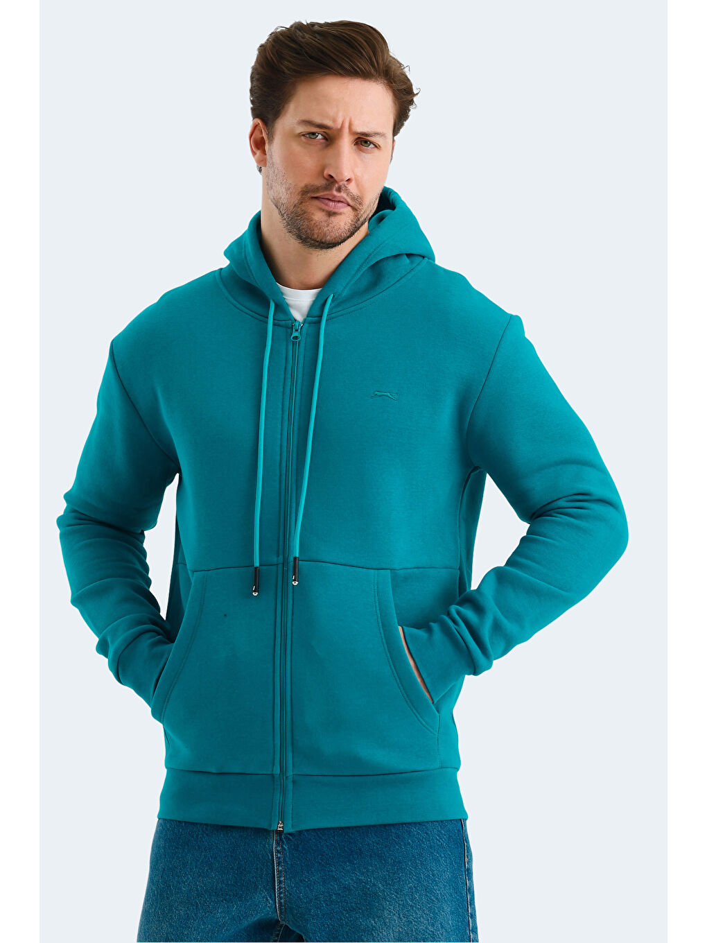 SLAZENGER VONDA Erkek Sweatshirt Petrol - 3