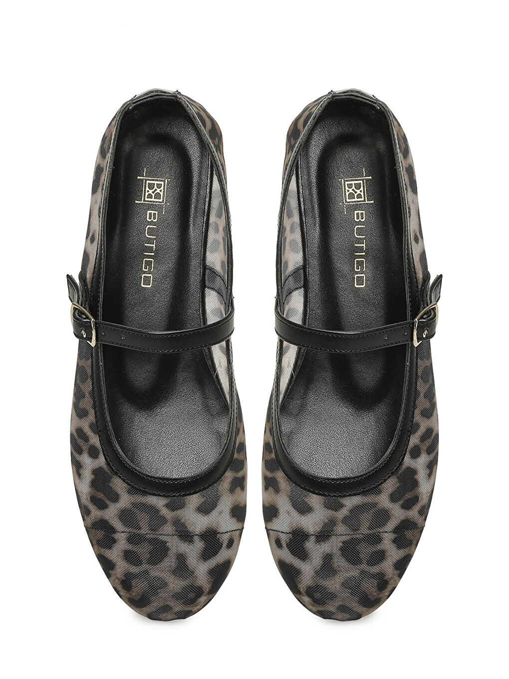 Kahverengi 26S-013 6FX Leopar Kadın Babet-3