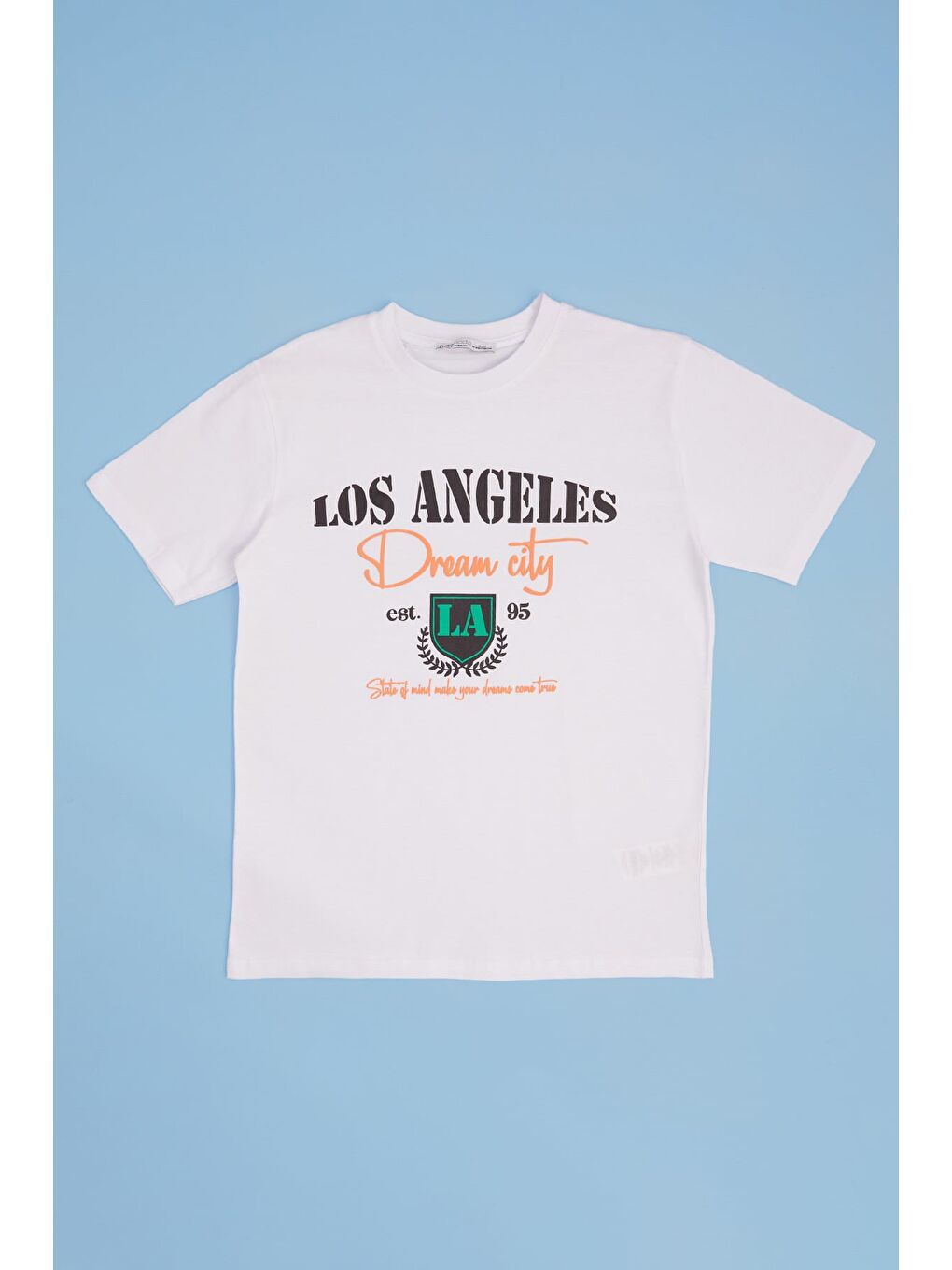 Beyaz Los Angeles Baskılı Erkek Çocuk Tişört