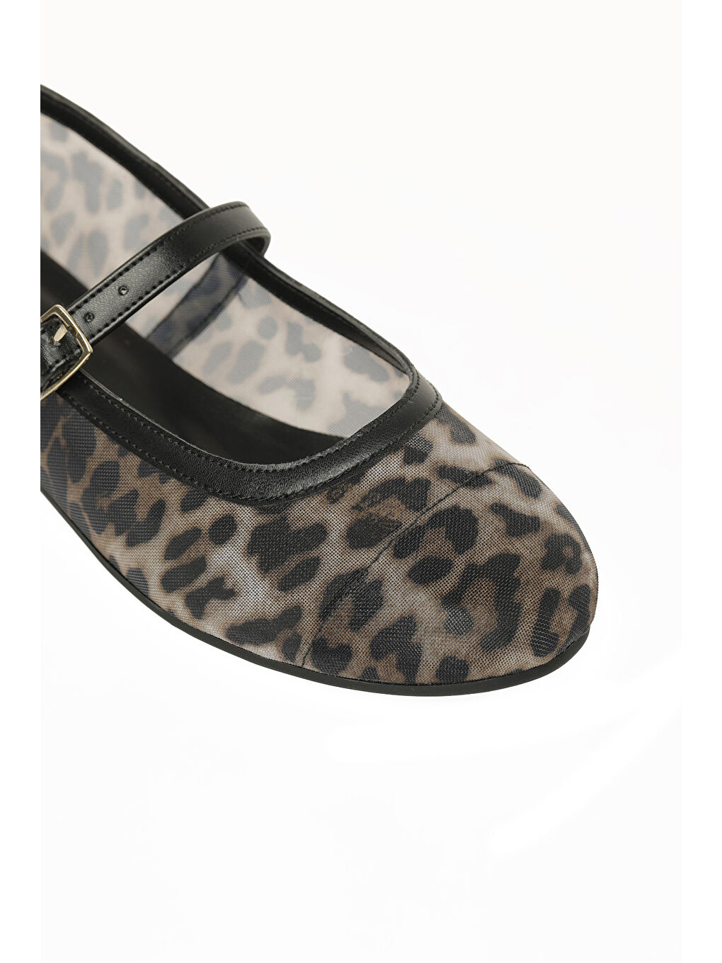 Kahverengi 26S-013 6FX Leopar Kadın Babet-6