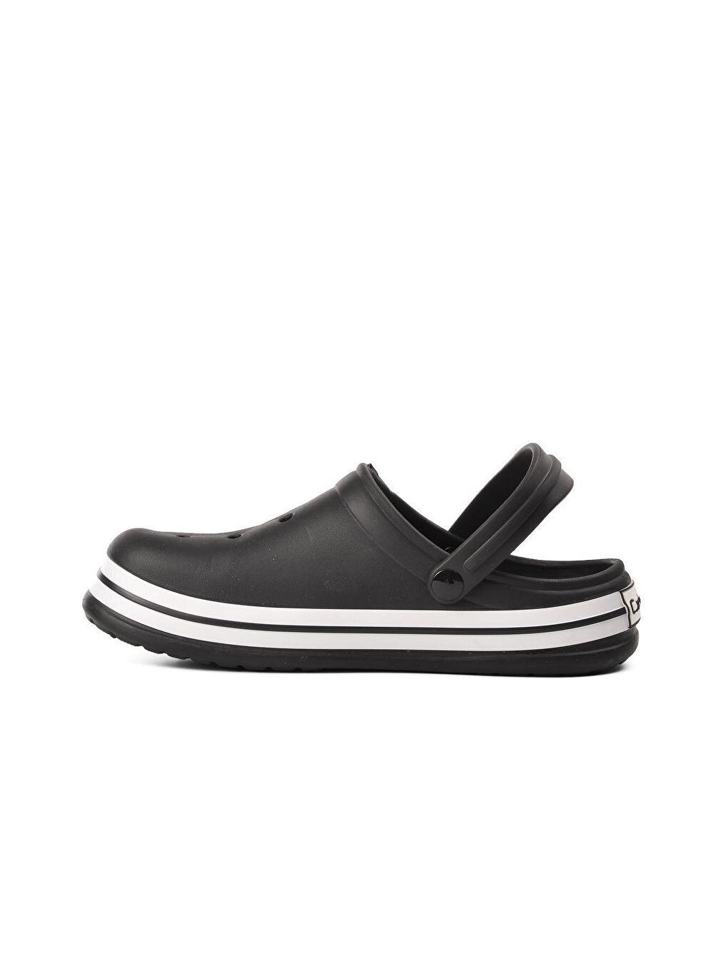 Siyah-Beyaz-Siyah Erkek Sabo Terlik 5001-1