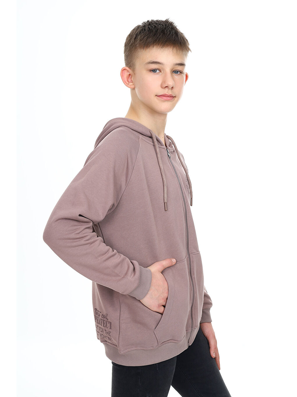 Kahverengi Erkek Çocuk Baskılı Hırka-4