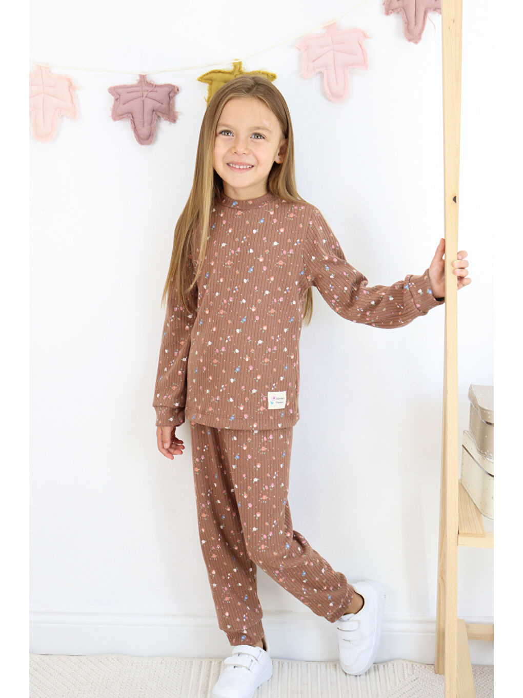 Miss Tuffy Kahverengi Kız Çocuk Orta Kalınlıkta Baskılı Pijama Takımı - 4