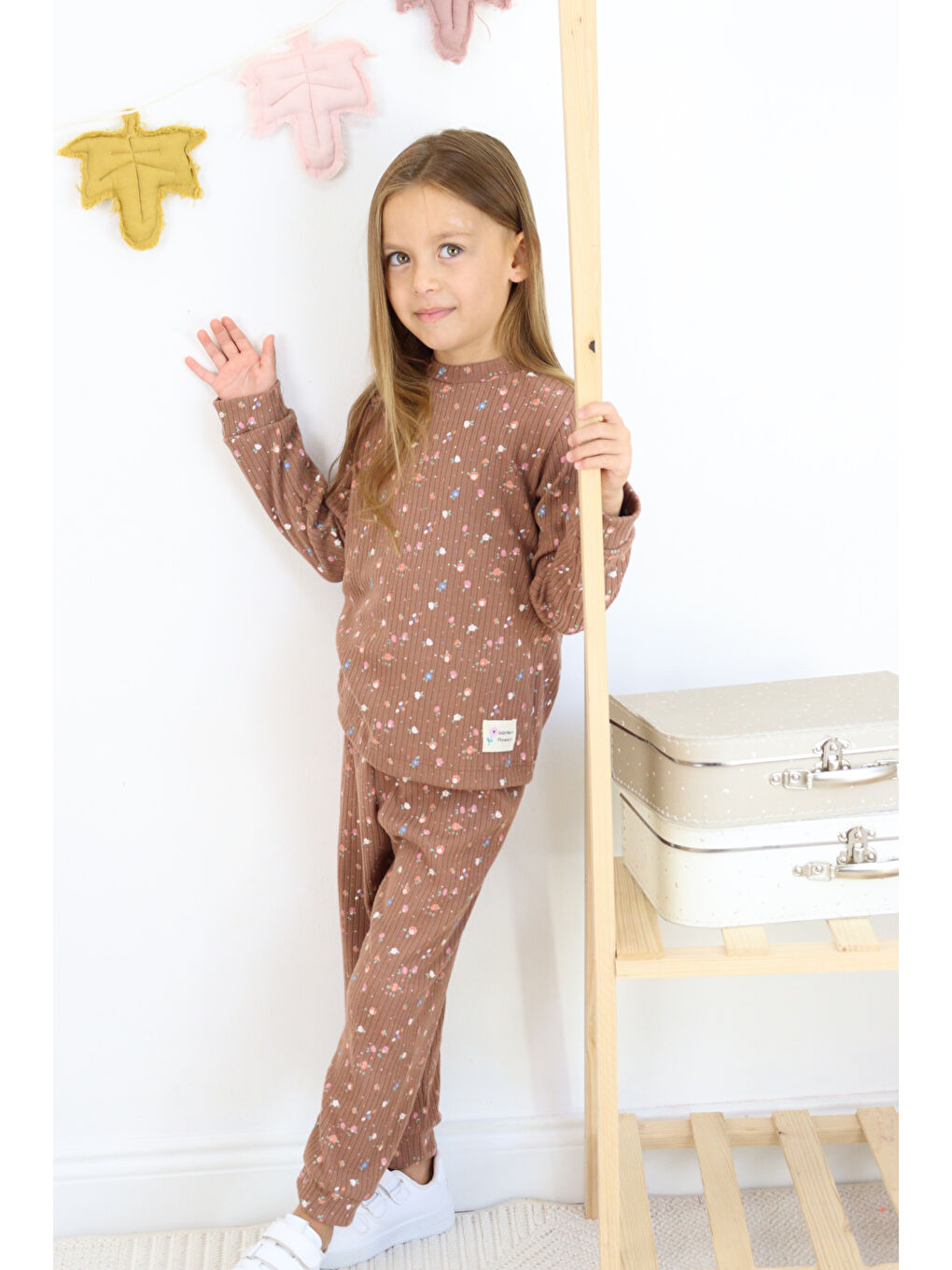 Miss Tuffy Kahverengi Kız Çocuk Orta Kalınlıkta Baskılı Pijama Takımı - 5