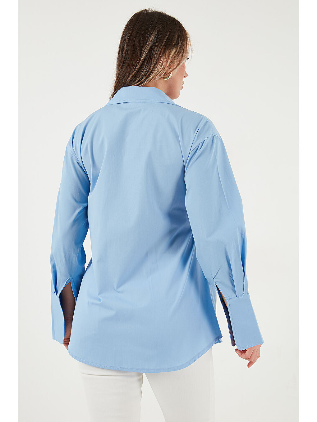 Mavi Regular Fit Klasik Yaka Bağlamalı Uzun Kollu Gömlek 6834987-6