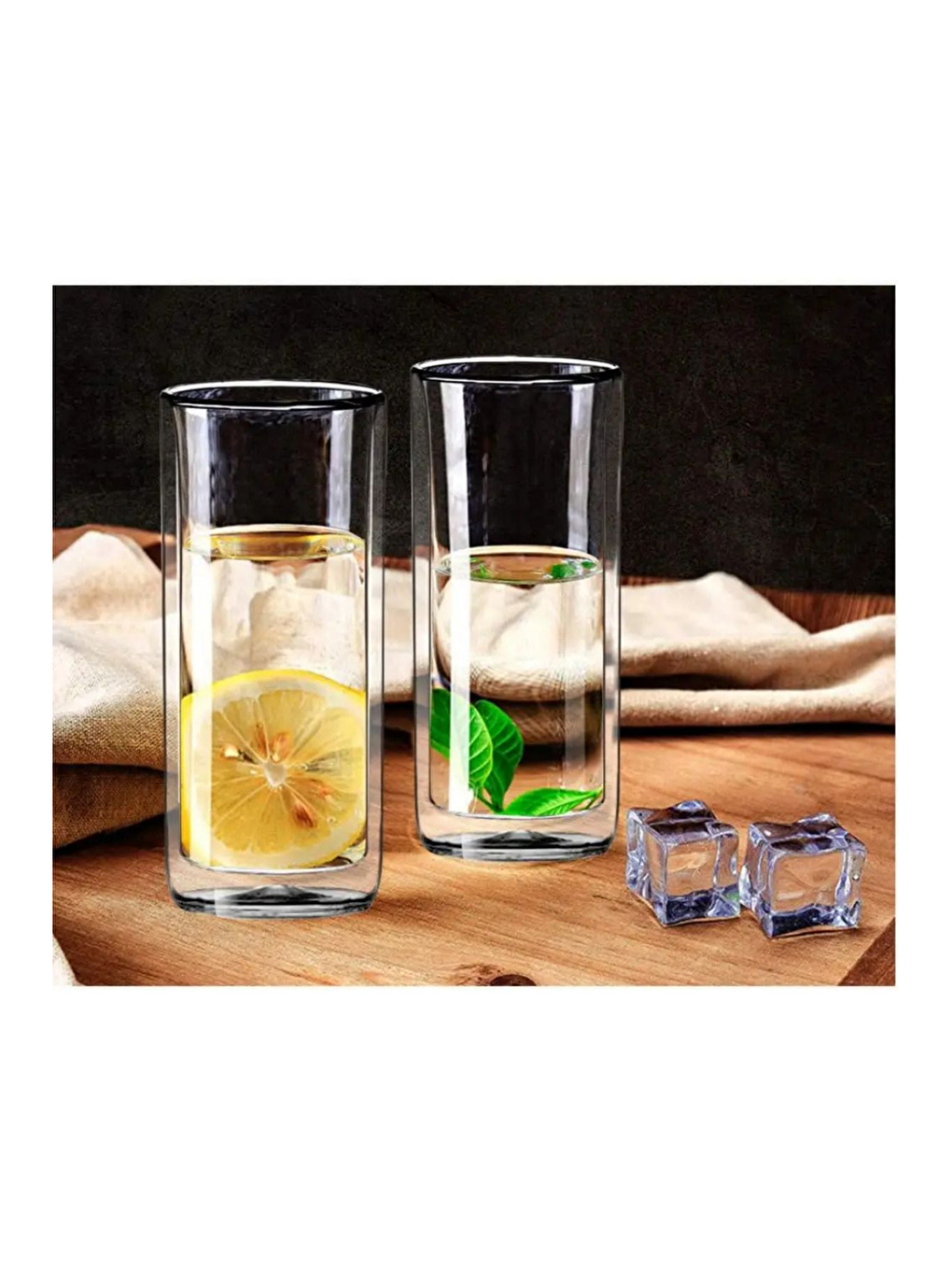 Renksiz Uzun Cam Bardak Seti 270 ml 6 Adet 2325-2